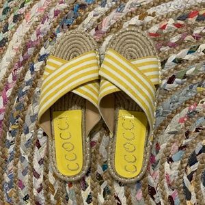 Yellow Slip-on Sandals